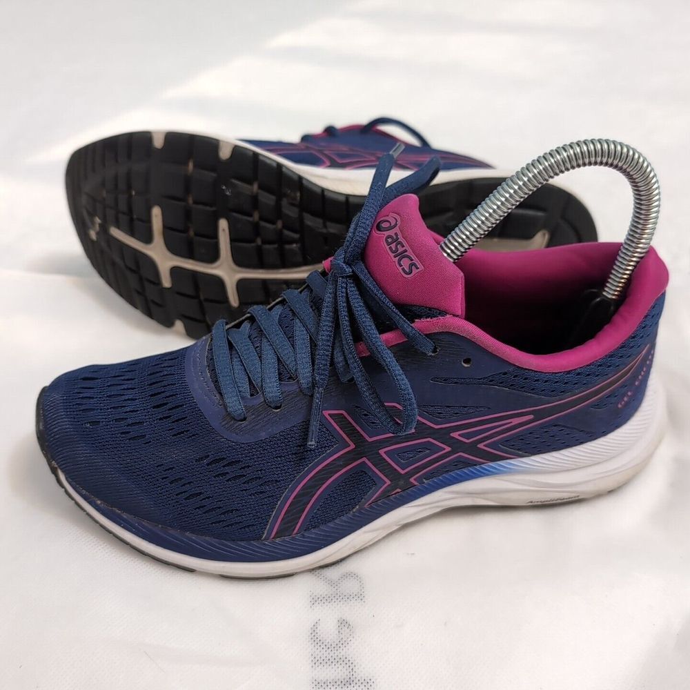 Asics Womens Sneakers Size 6 Running Walking Shoes Blue 1012A150 Amplifoam